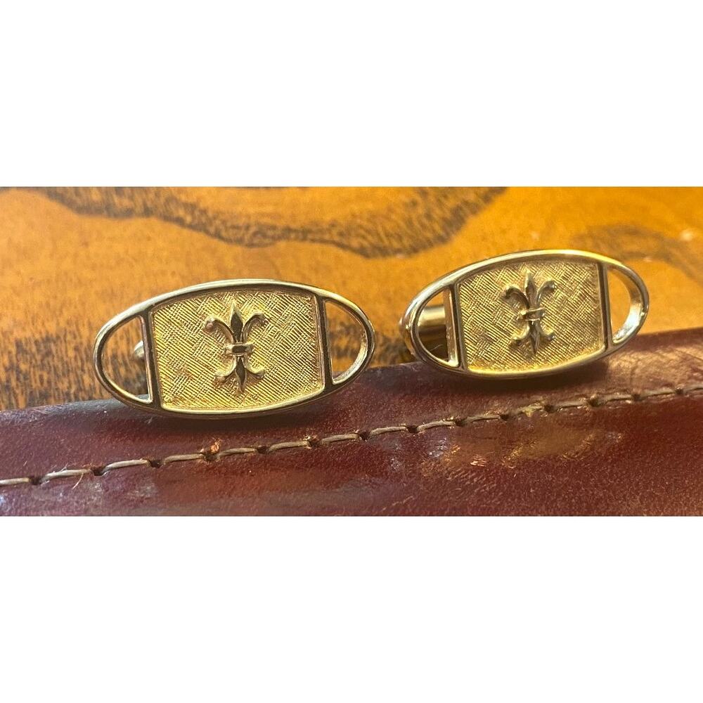 Men's VTG Gold Tone Swank Cufflinks